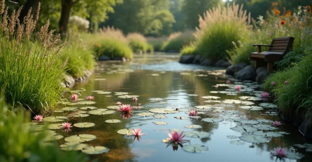 natural backyard pond