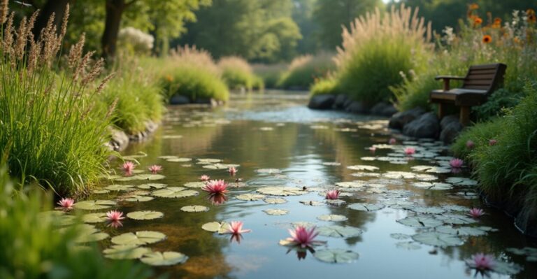 natural backyard pond
