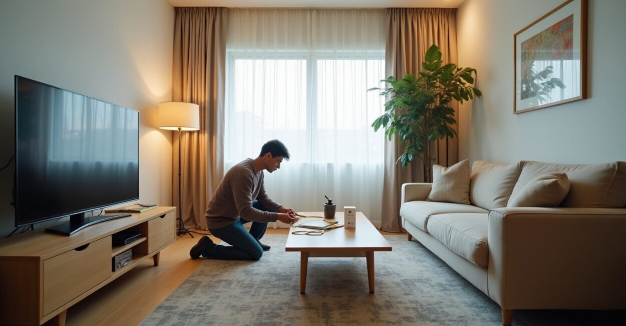 Determining sofa distance for a 75-inch TV: clarity, comfort, and immersion