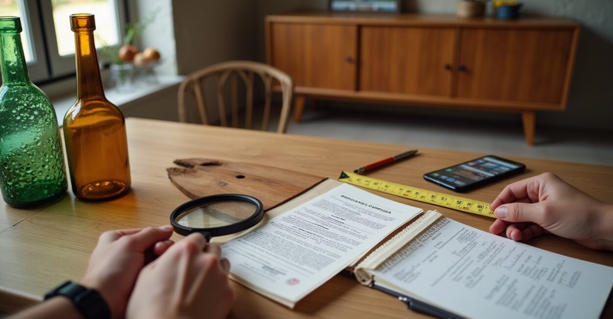 How to source authentic recycled glass vases and reclaimed-wood credenzas
