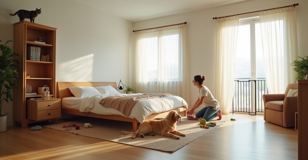 pets in large bedrooms