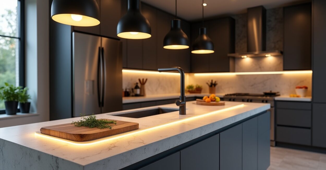 Layout and workflow: Making a striking modern kitchen functional