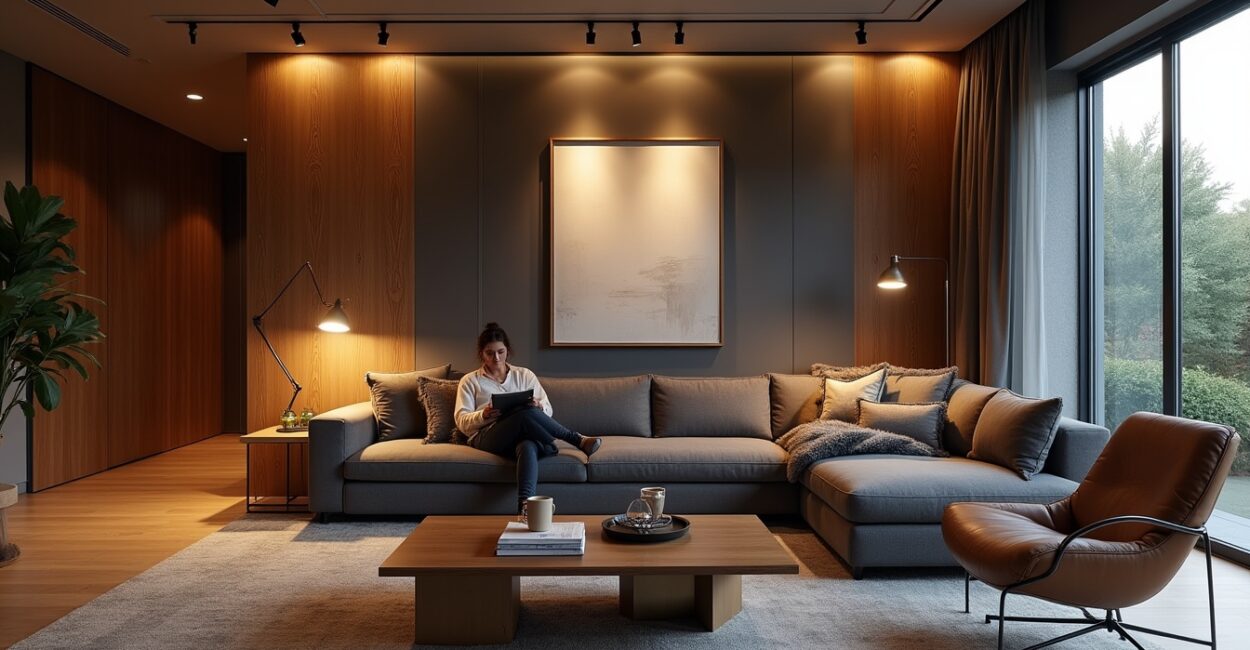 Lighting and Acoustics in large living rooms