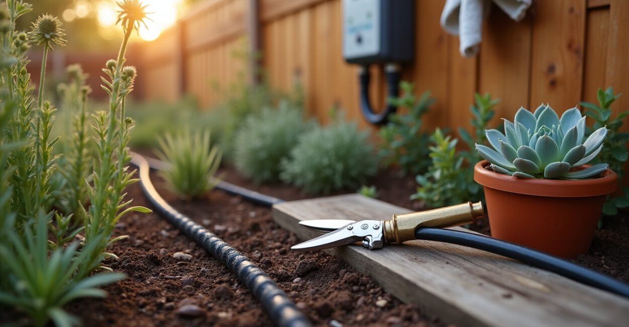 Maintenance routines that keep water use low and beauty high