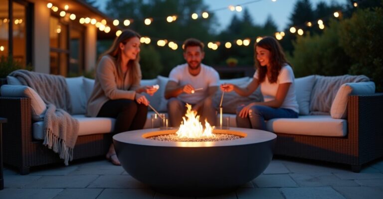 Outdoor fireplaces trends 2025: patios, gas, and warmth