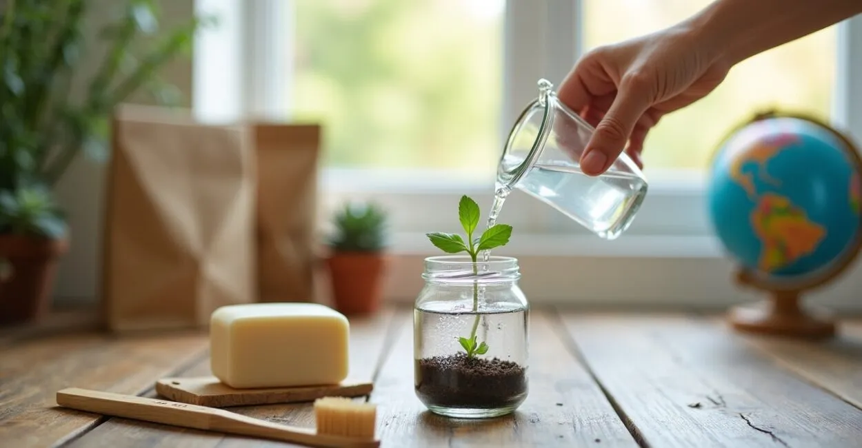 Practical eco cleaning tools and ingredients