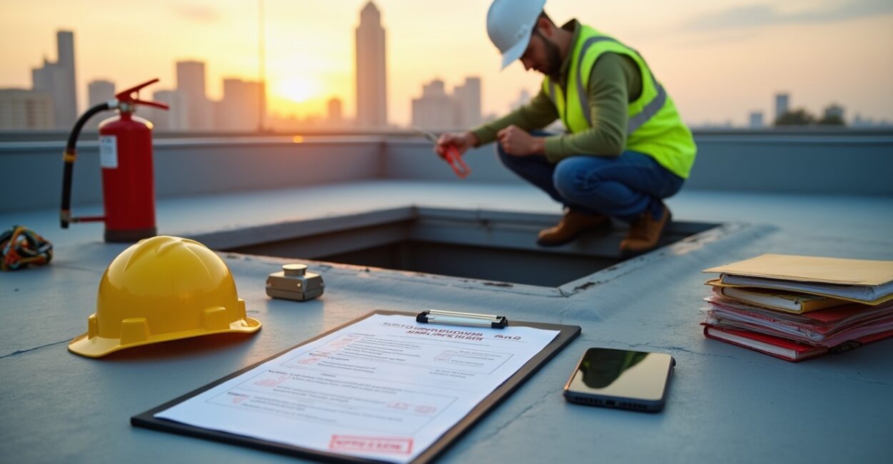 Practical inspection workflow for rooftop safety