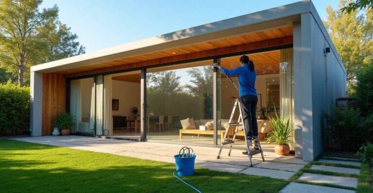 small homes glass facades maintenance