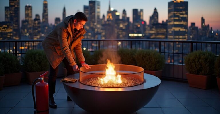 rooftop fire pit safety