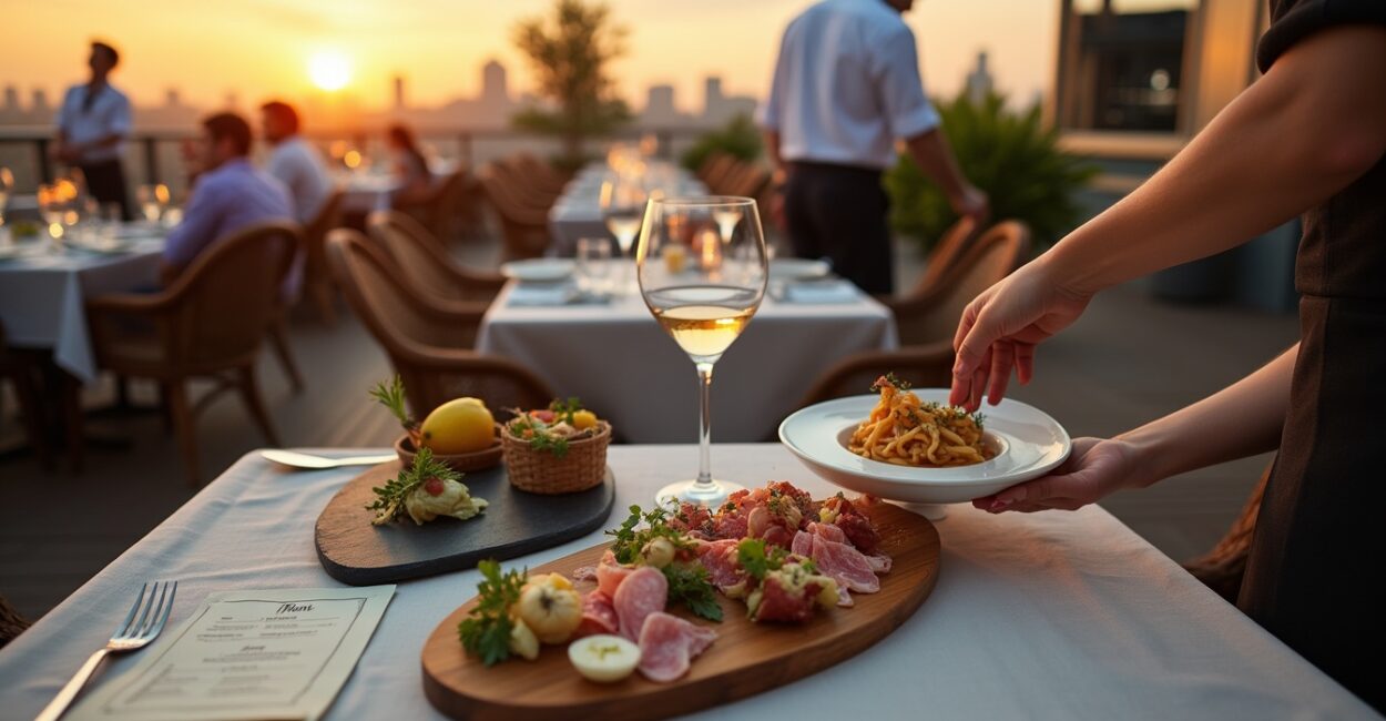 Rooftop restaurant menu strategy and culinary positioning