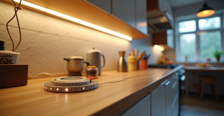 budget kitchen counter lighting hacks