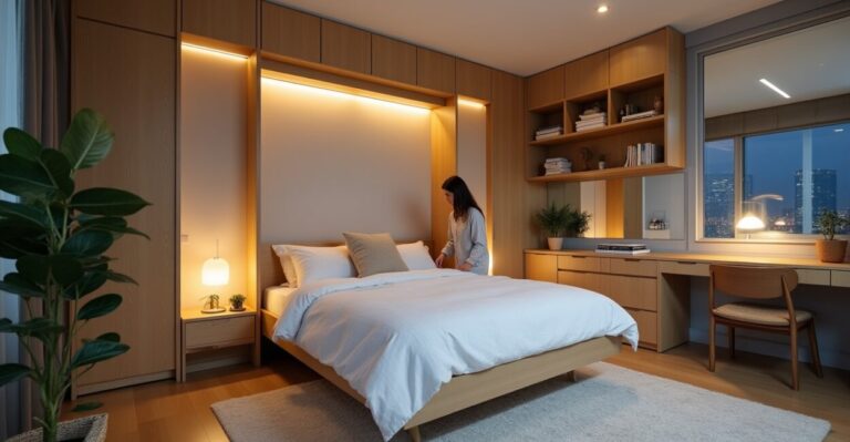 Small bedroom styling: space hacks for brighter nights