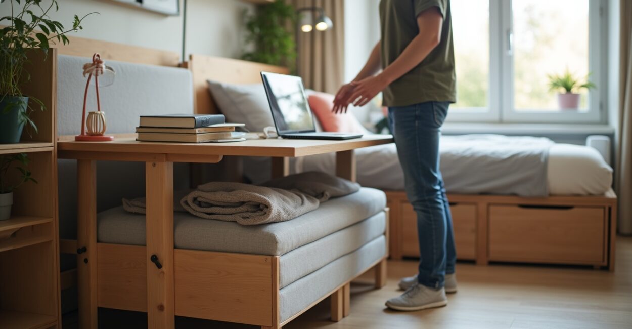 Space-saving furniture and bed solutions