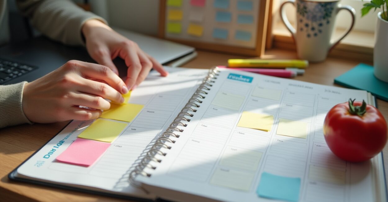 Tools and techniques: calendars, Pomodoro, and color psychology