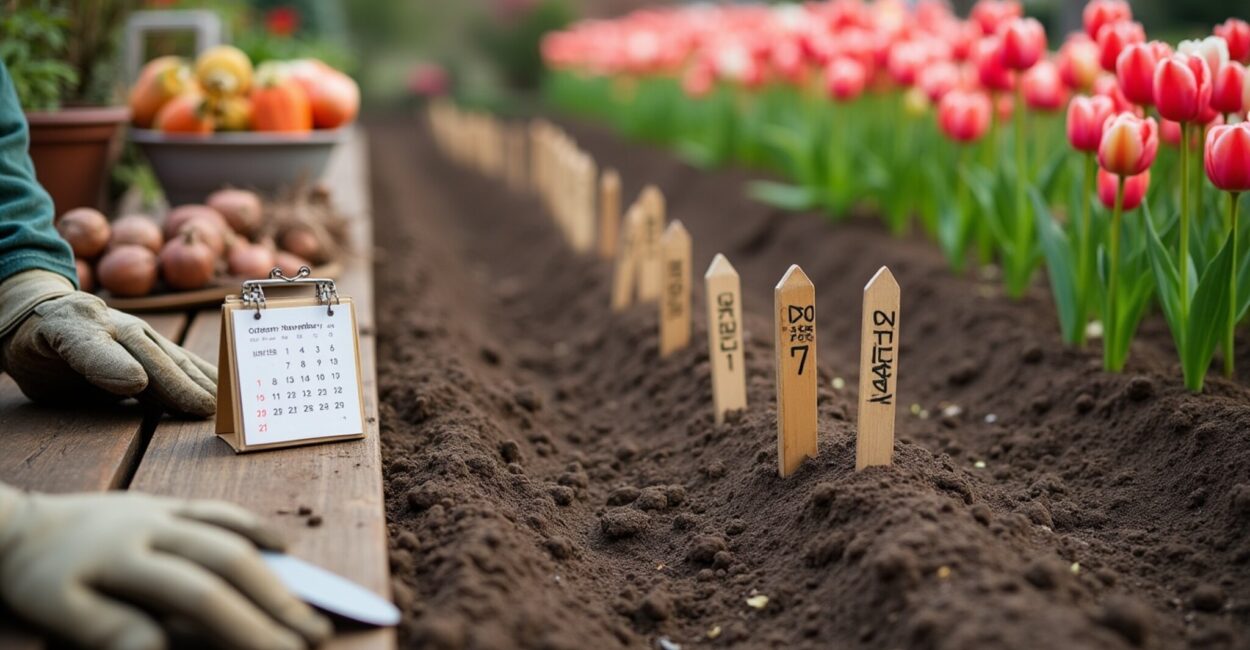 planting tulips
