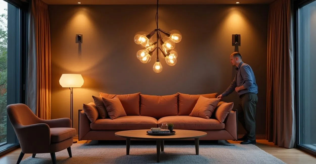 3. Statement Lighting and Ambient Layers