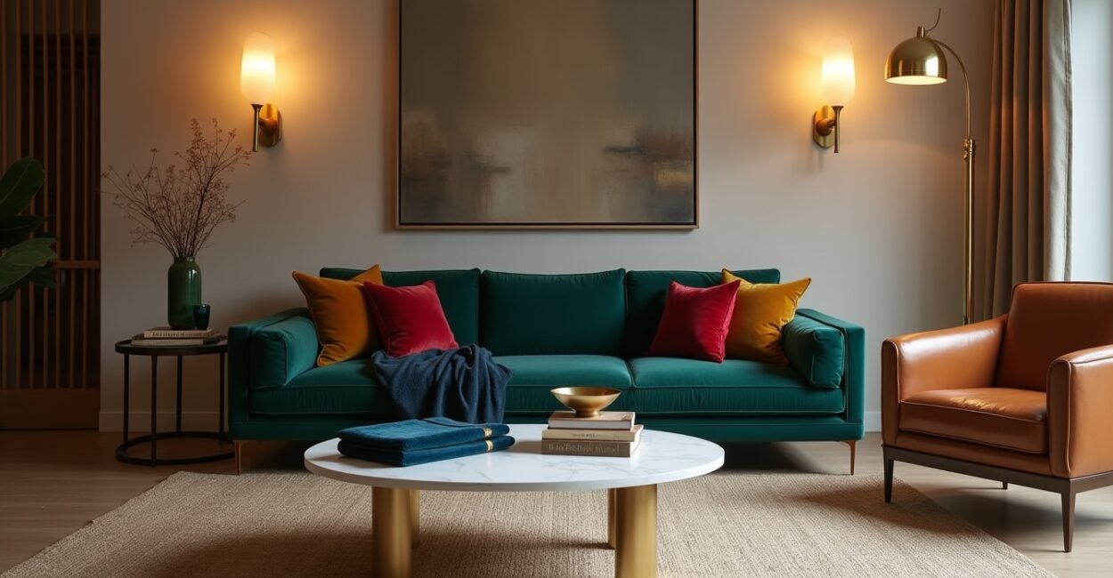Color, Light, and Mood in a Luxury Living Room