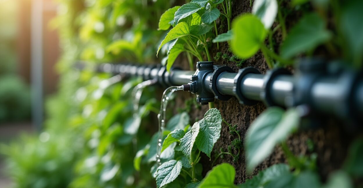 Drip Irrigation Techniques For Vertical Garden Health