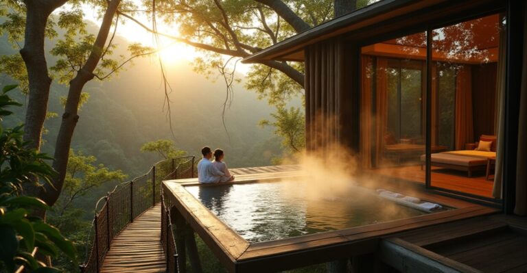 Luxury Treehouse Escapes: Spa Suites, Glass Floors, Pools