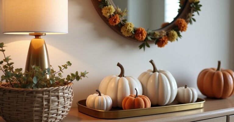 Pumpkin Decor Trends Beyond Orange For 2025 Entryways
