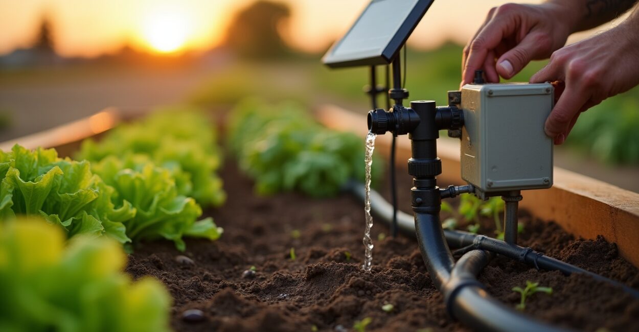 Solar Irrigation Setup for Backyard Gardens to Save Water Solar Irrigation Setup for Backyard Gardens to Save Water