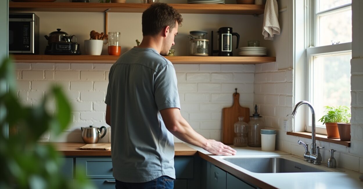 Compact Kitchen Makeover: Before Vs. After — Doubled Counter Space Compact Kitchen Makeover: Before Vs. After — Doubled Counter Space