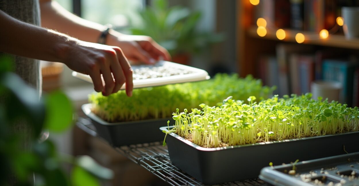 DIY Tray Launch: Do They Speed Up Microgreen Growth?