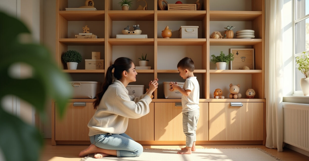 Kid-Safe Vertical Shelving Solutions