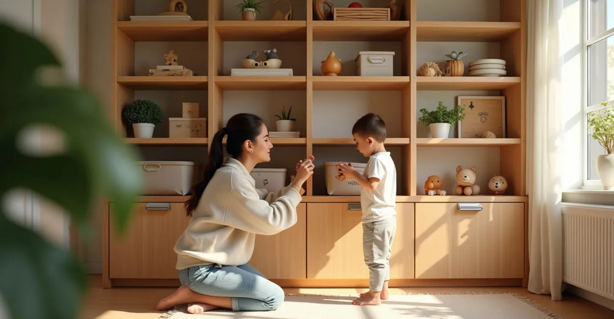 Kid-Safe Vertical Shelving Solutions