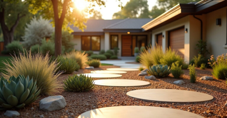 Low-Maintenance Landscaping for Houses on the Rise