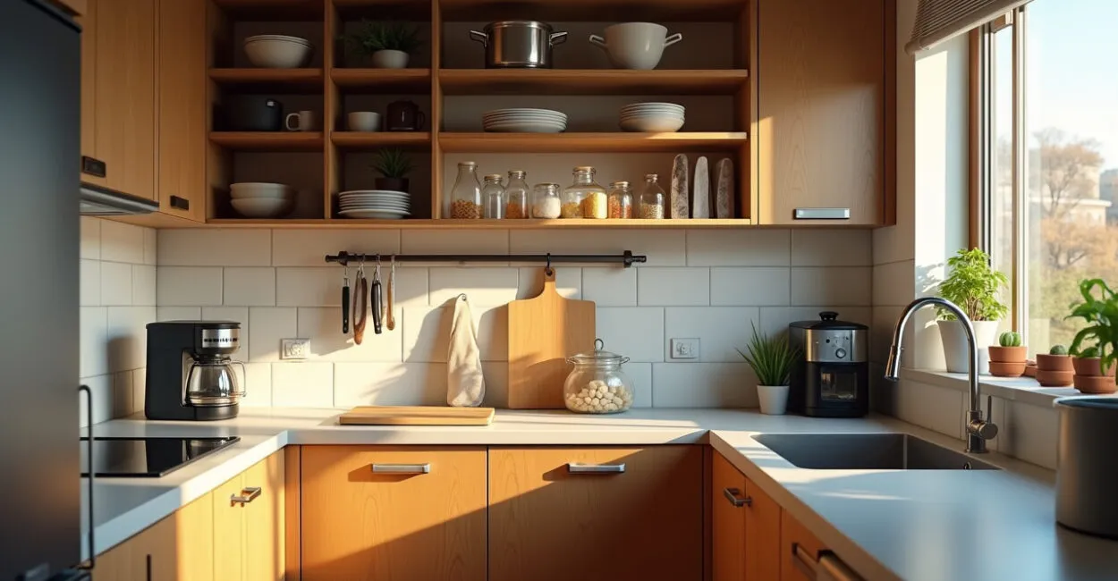 Small Apartment Kitchen Storage Hacks That Clear Counters
