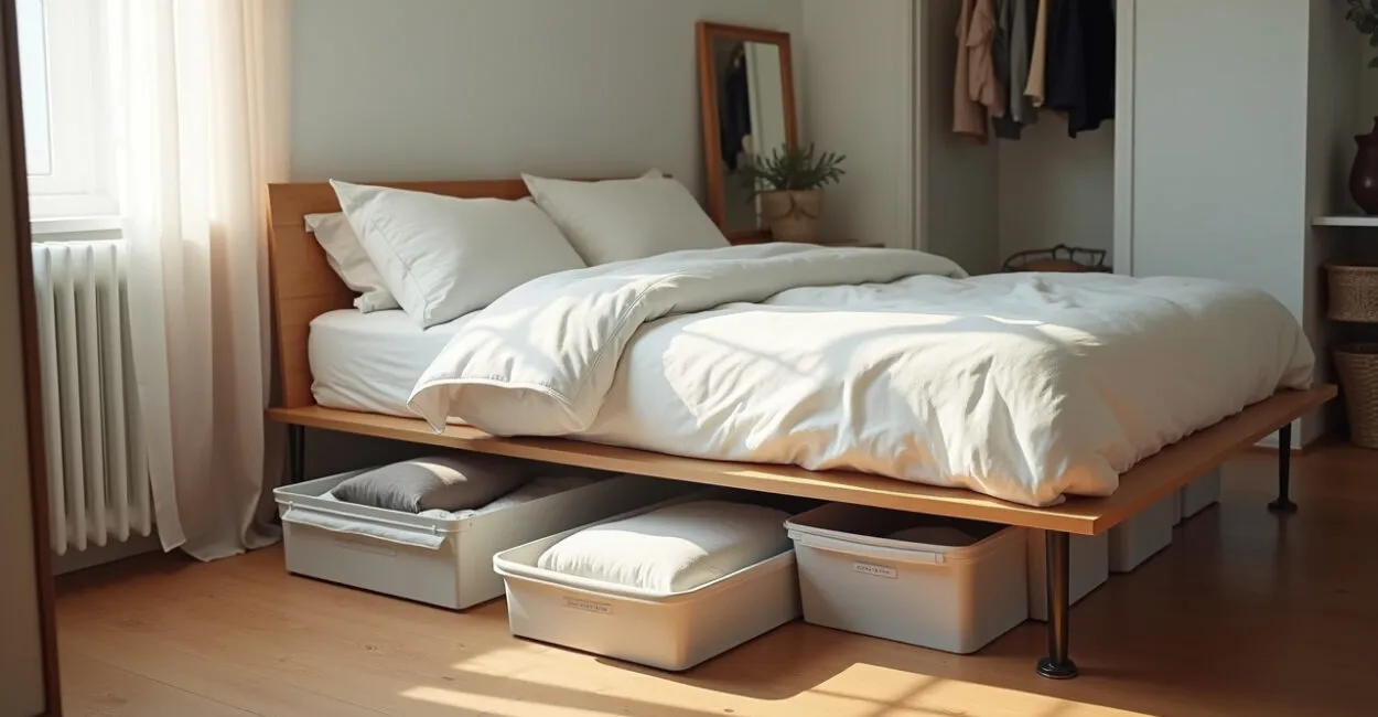 Under-Bed Storage Ideas for Tiny Bedrooms That Free Space