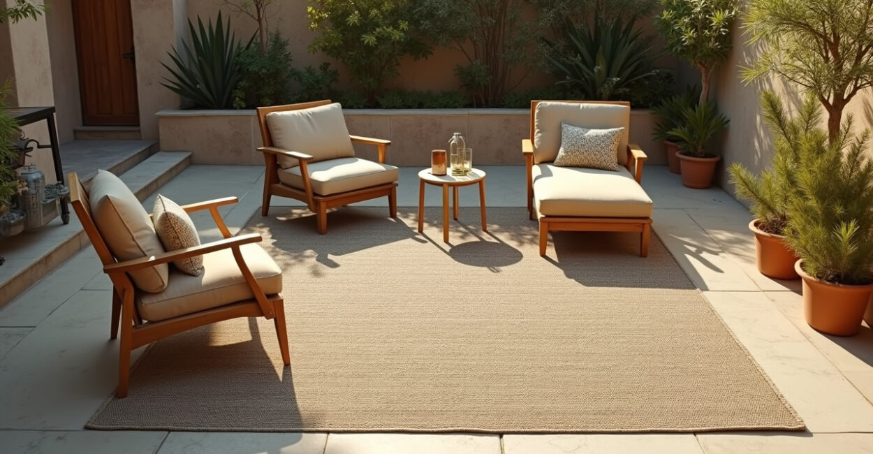 How to Layer Weatherproof Rugs Correctly on a Small Patio How to Layer Weatherproof Rugs Correctly on a Small Patio