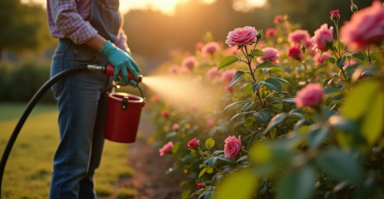 How to Spray Roses Without Stressing Them