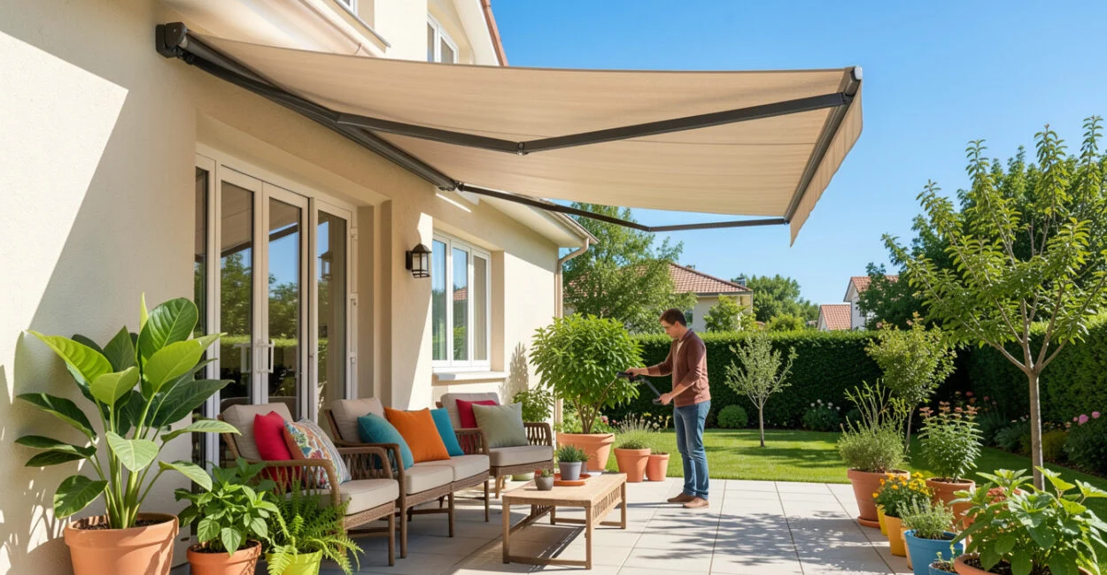 3. Create Shade with a Retractable Awning or Canopy