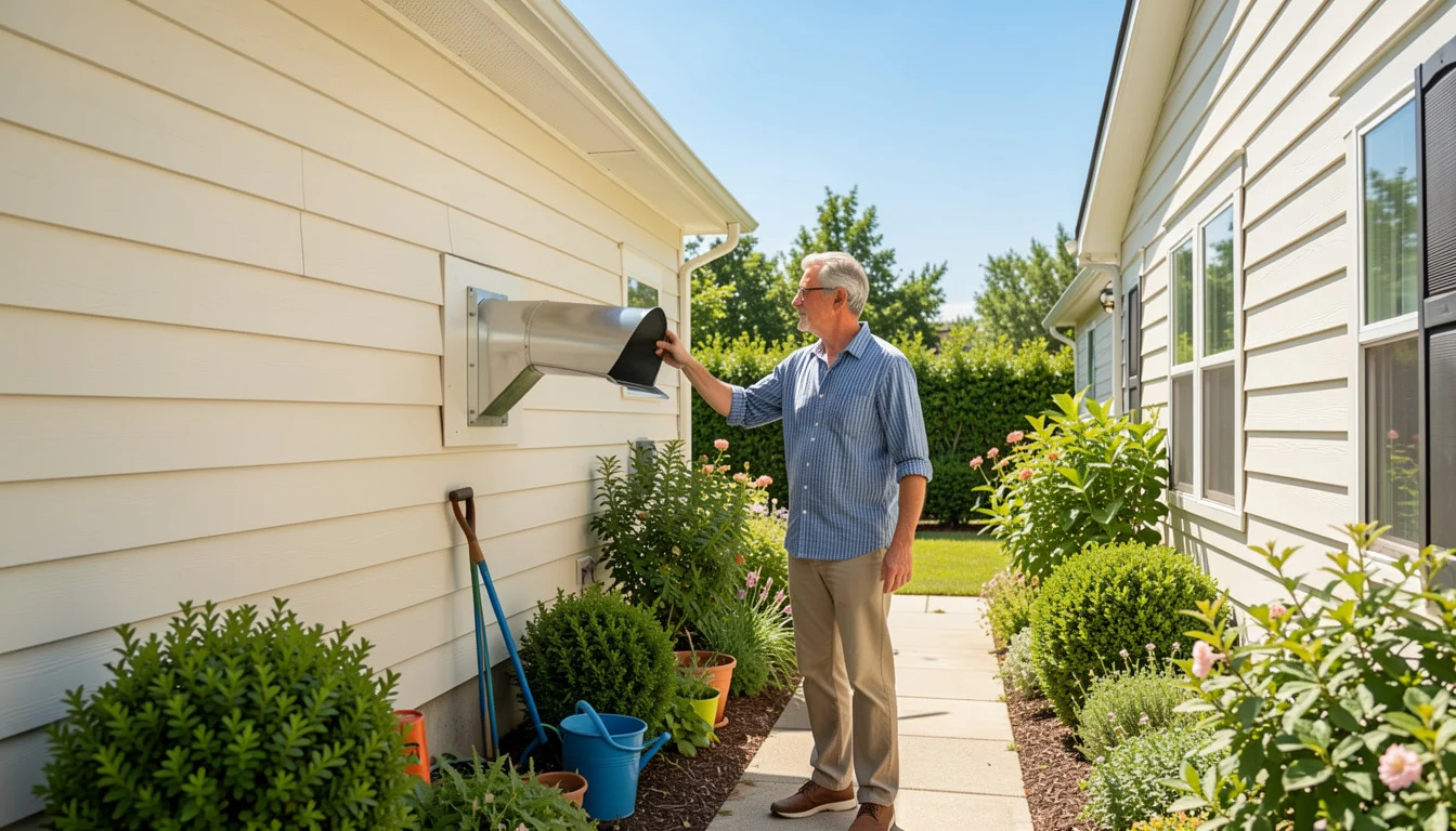 Cleaning the Exterior Vent and Checking Airflow