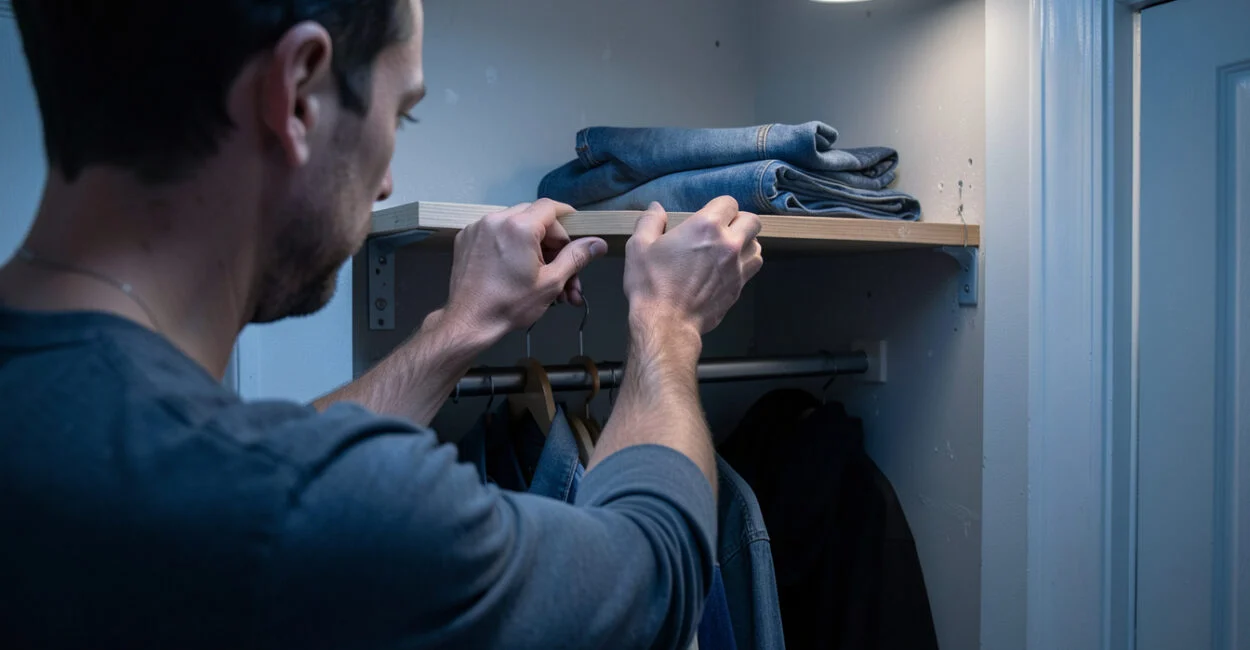 DIY Floating Closet Shelves: Install Them Securely
