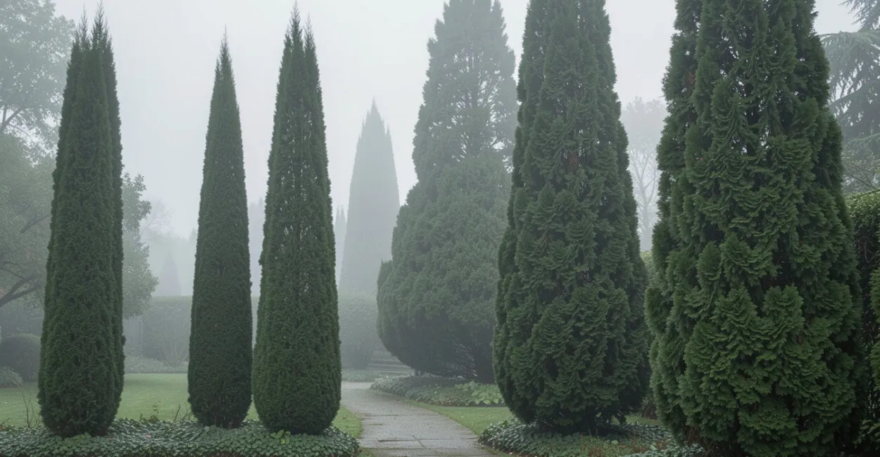 How Tall and Wide Do Columnar Evergreens Get?