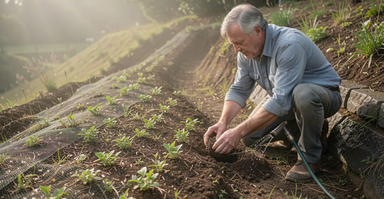 How to Plant Long-Lasting Ground Cover on a Steep Slope