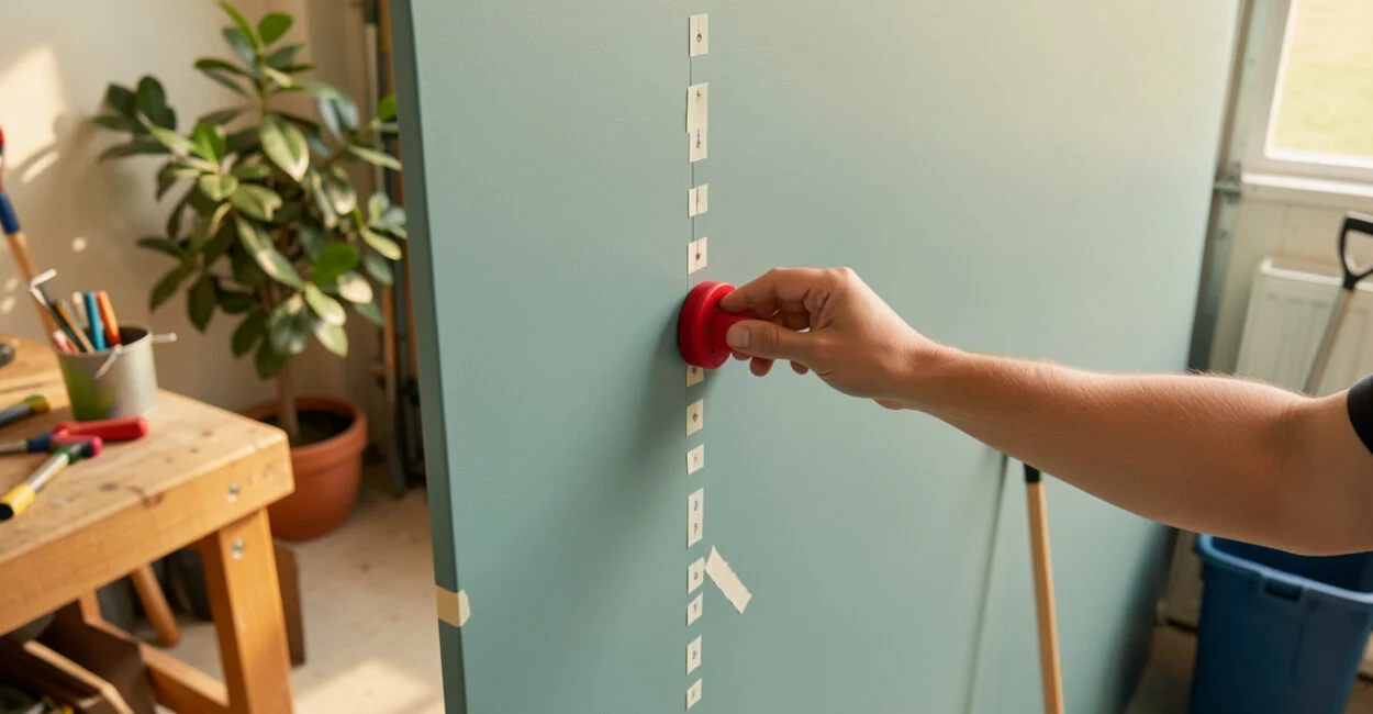 Use a Magnet to Trace Drywall Fasteners