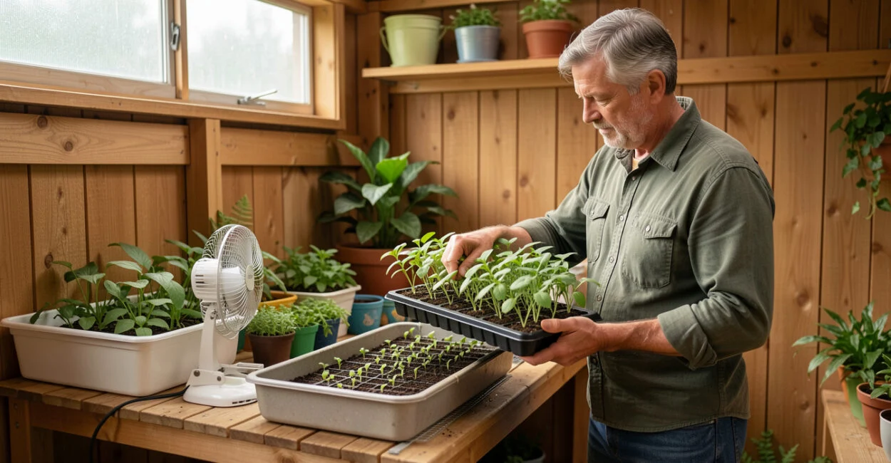 Water, Temperature, and Airflow for Strong Seedlings