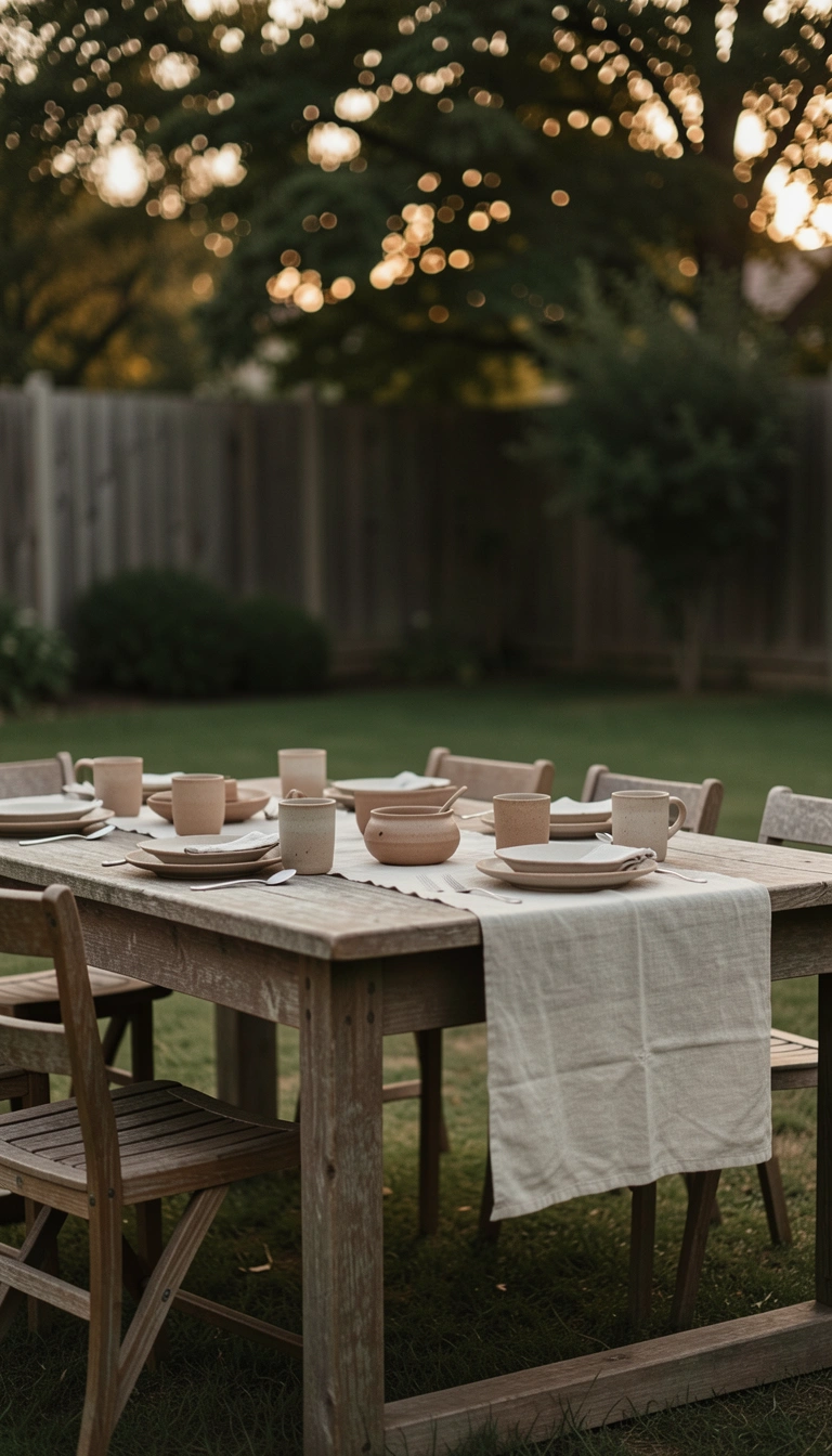 Make Your Backyard Table Feel Effortlessly Warm