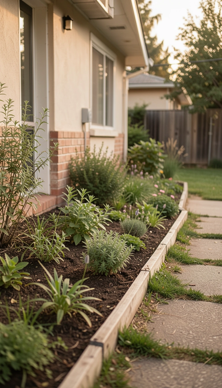 Make a Small Front Bed Work